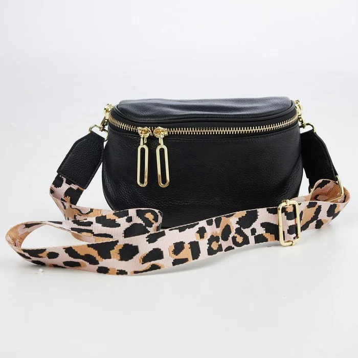 Kensington Pouch Bag - Black + Animal