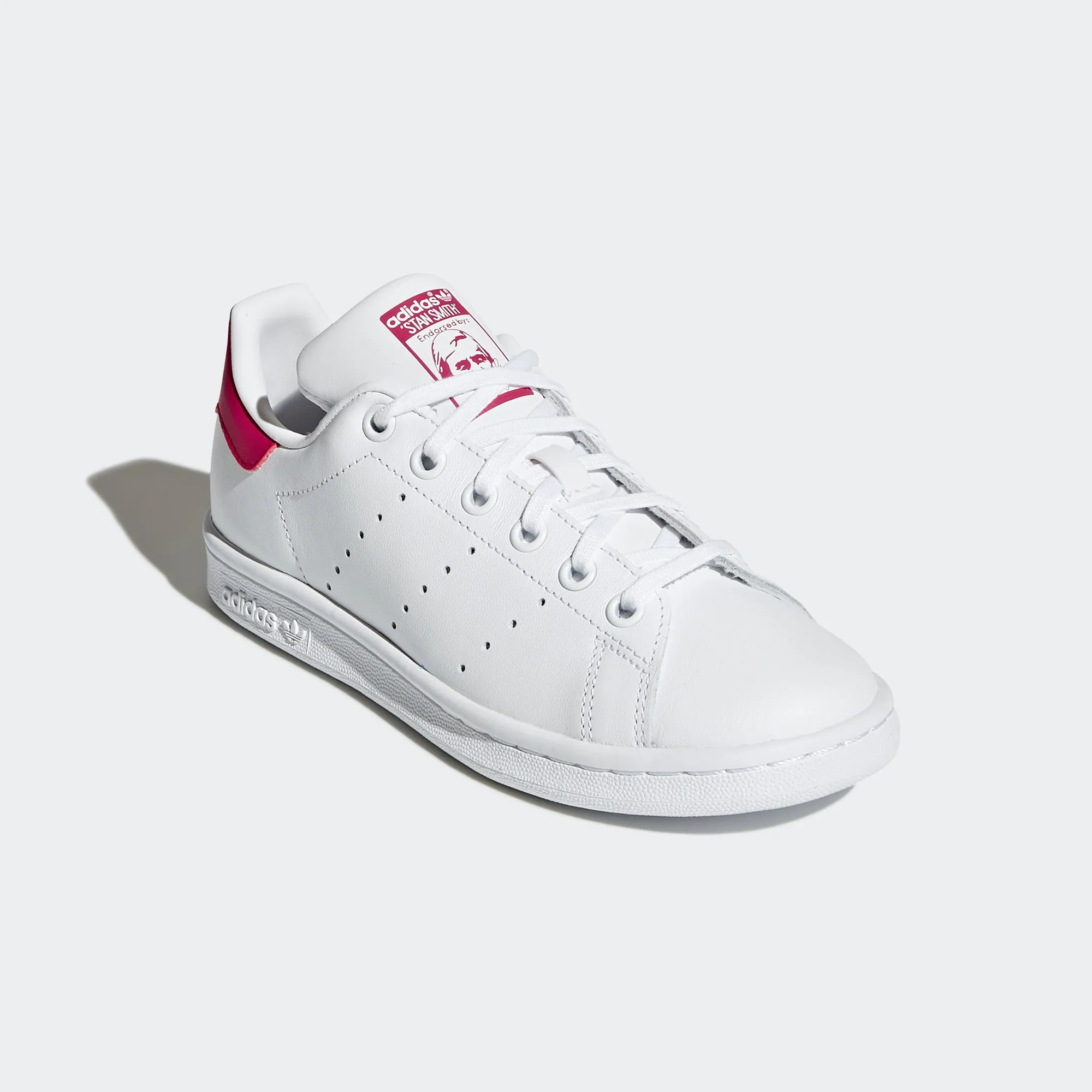 Kids' adidas Originals Stan Smith Shoes White Bold Pink