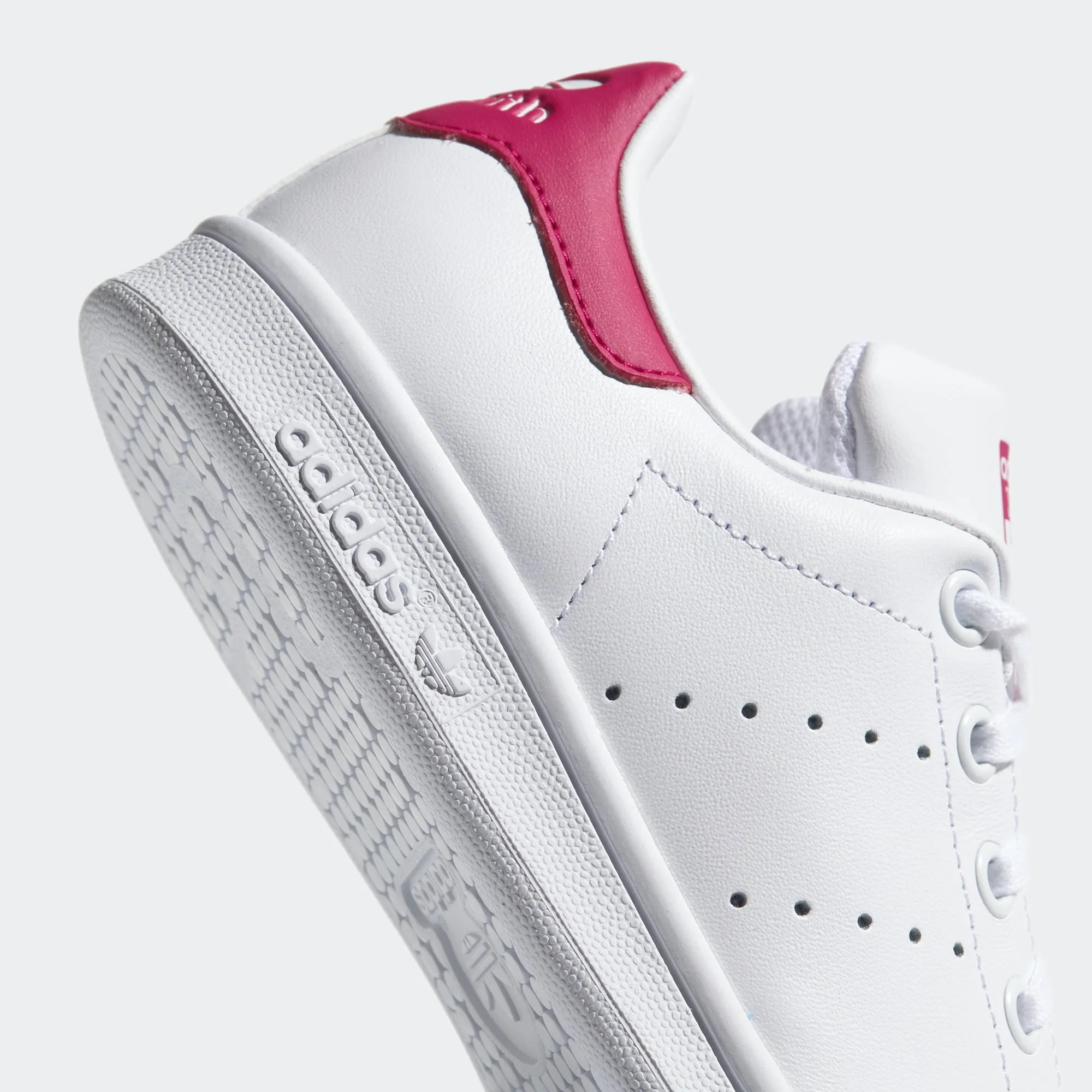 Kids' adidas Originals Stan Smith Shoes White Bold Pink