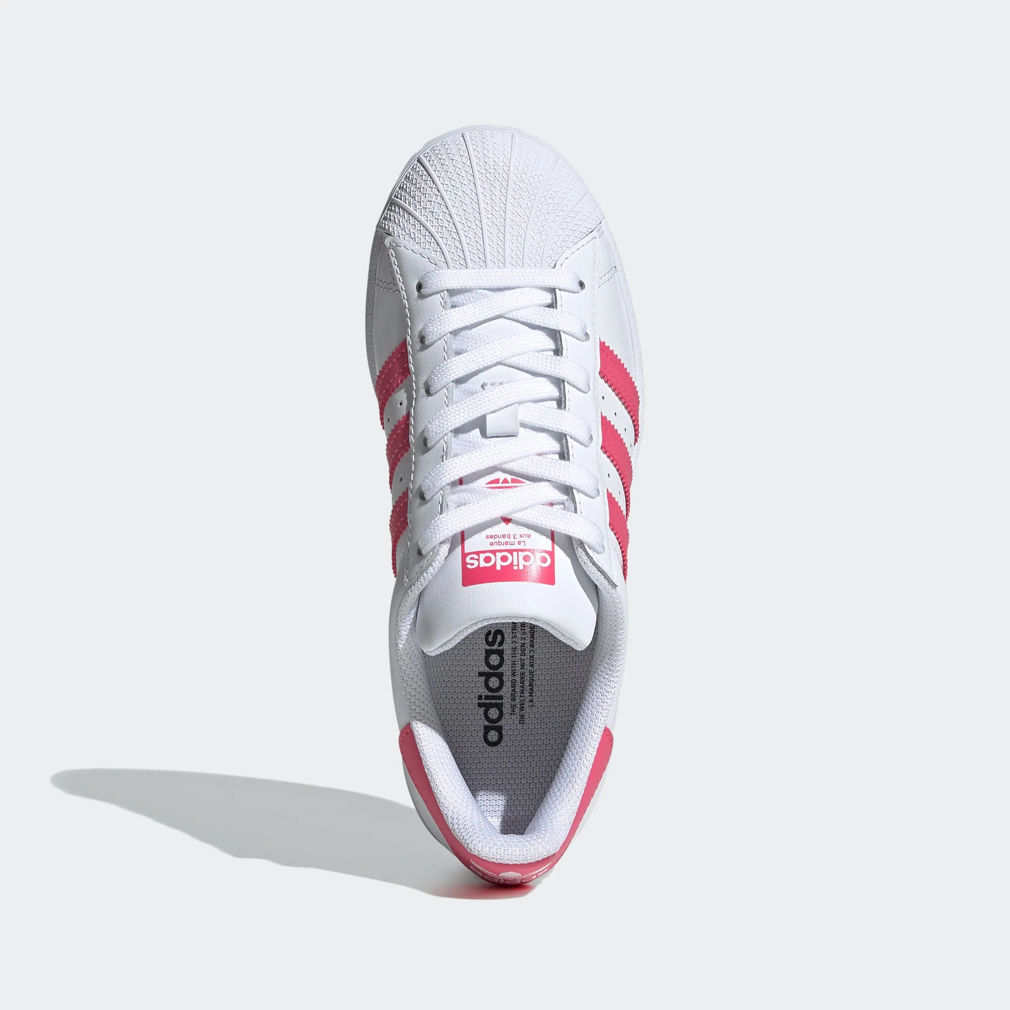 Kids' adidas Originals Superstar Shoes White Super Pink