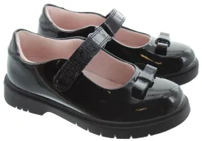 LELLI KELLY Kids LK8506 Jolie Bow Bar Shoes In Black Patent