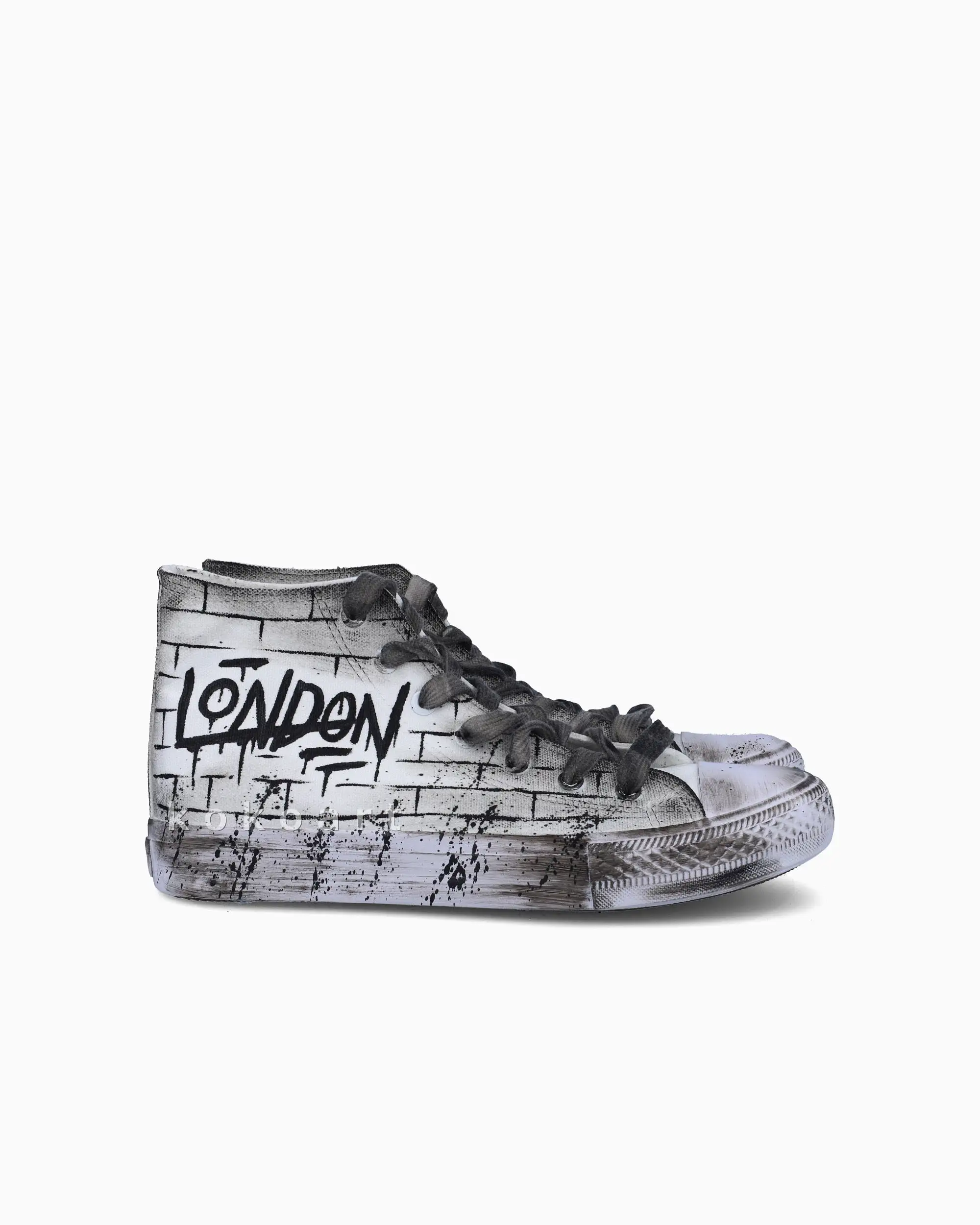 London Graffiti Hand Painted Shoes