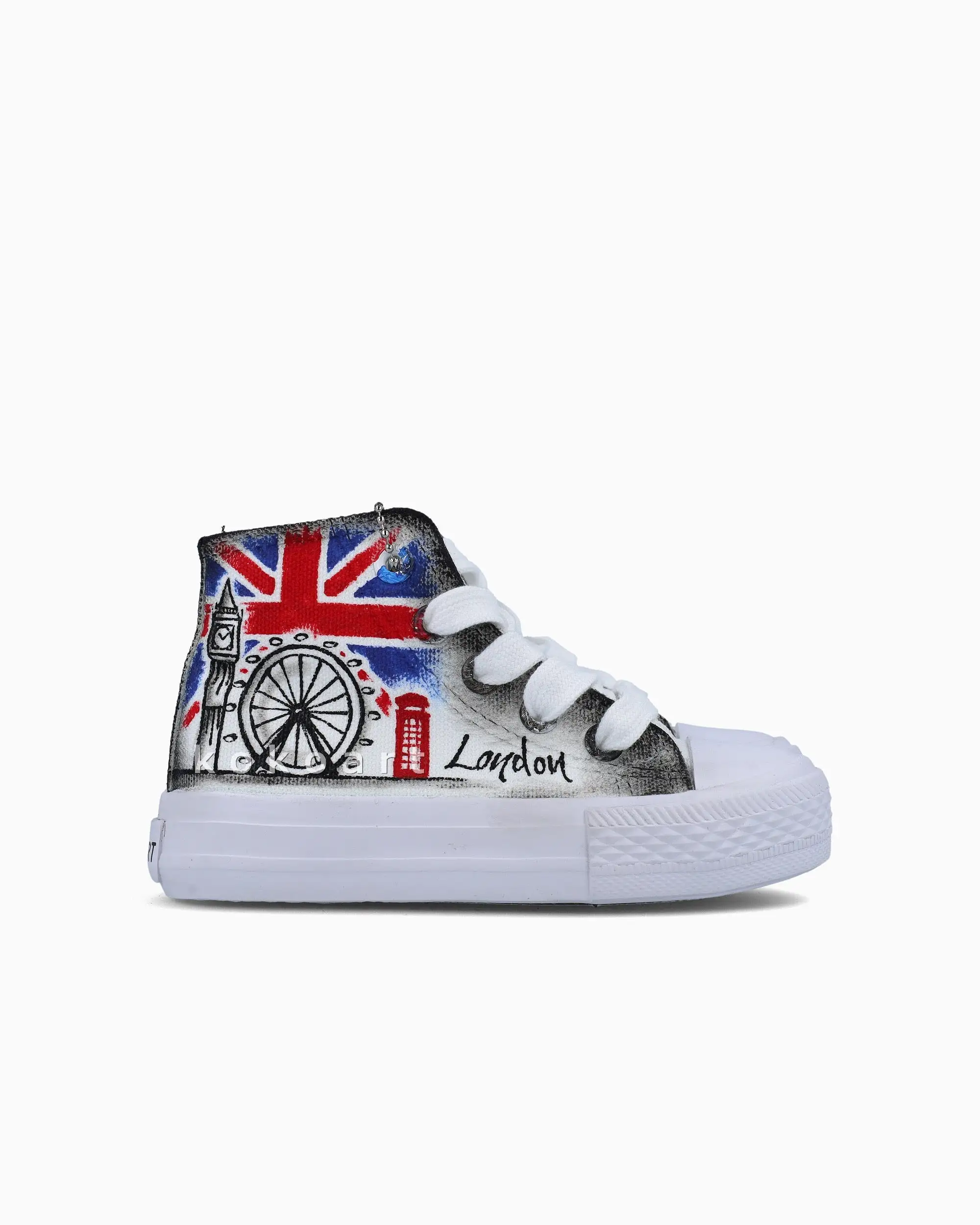 London Skyline Hand Painted Shoes