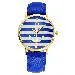 ly Design Relojes Mujer Women Watch Multi Color Striped Anchor PU Leather Strap Dress Watches Relogio Clock