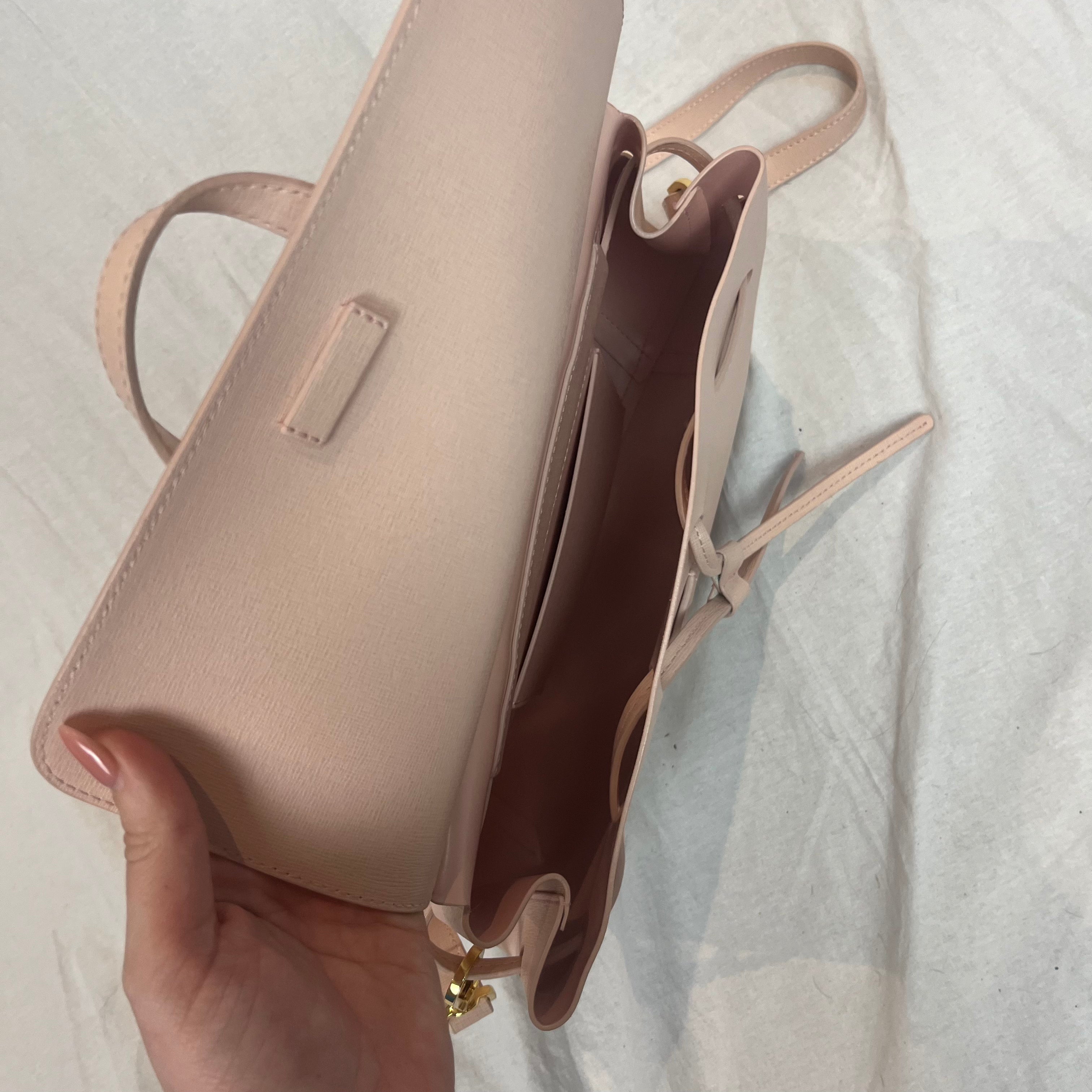 Mansur Gavriel Brand New 695 Powder Pink Saffiano Leather Lady Bag