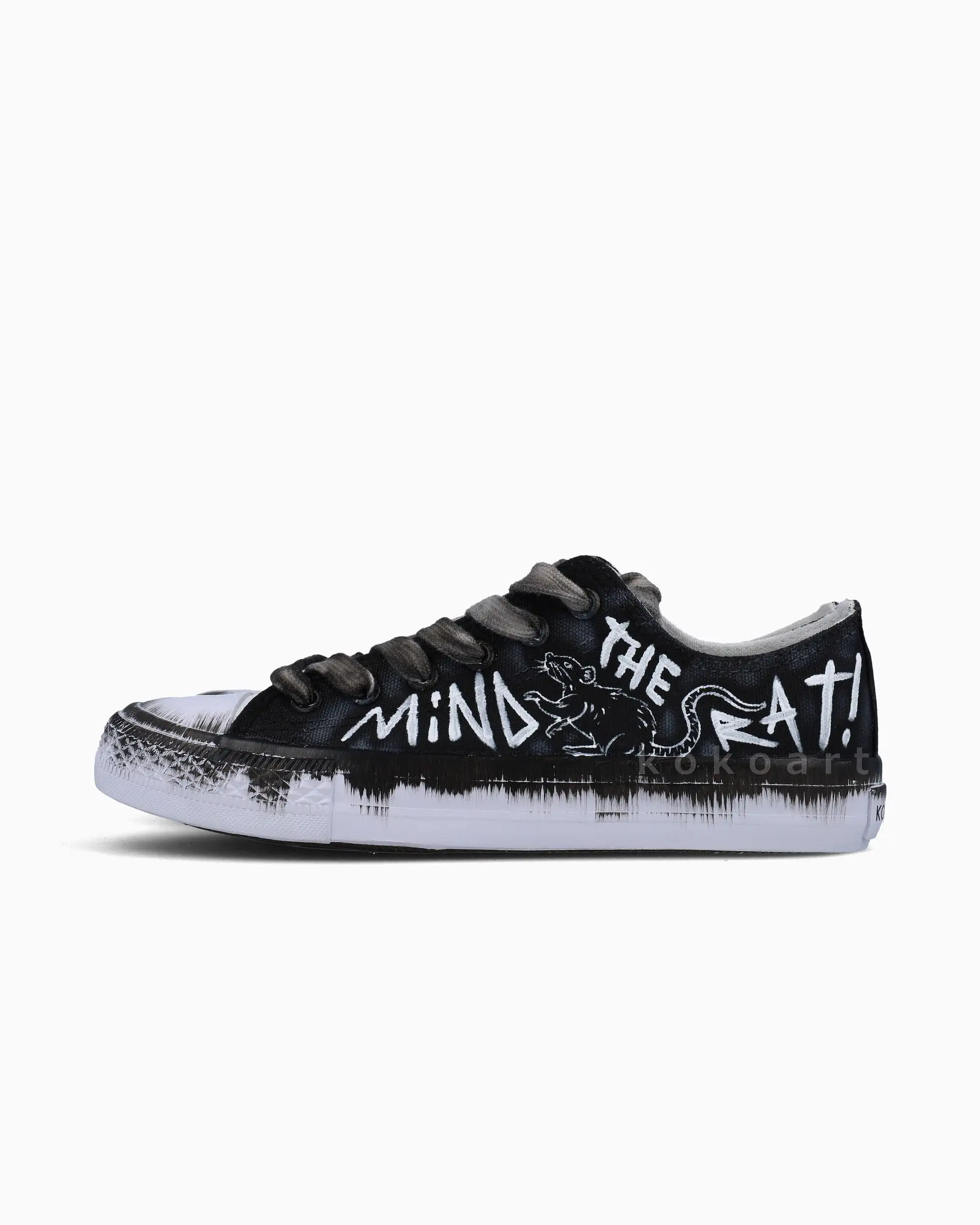 Mind the Rat Hand Painted Shoes