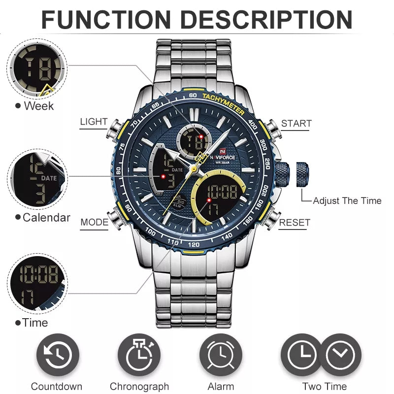 NAVIFORCE Analogue - Digital Men's Watch