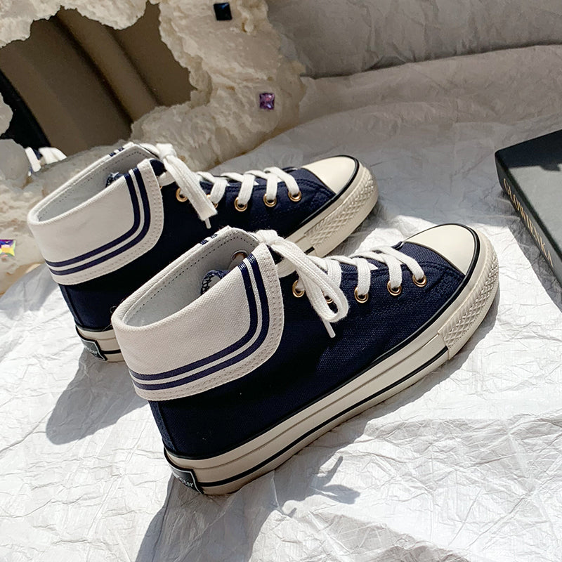 Navy Canvas Shoes AD210129