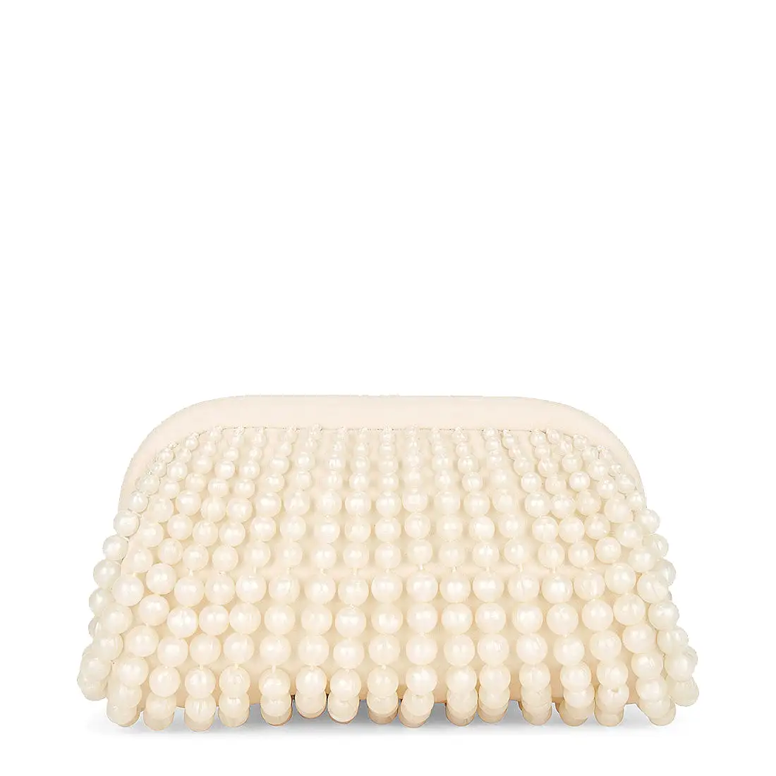 NIA Beaded Clutch, Ivory