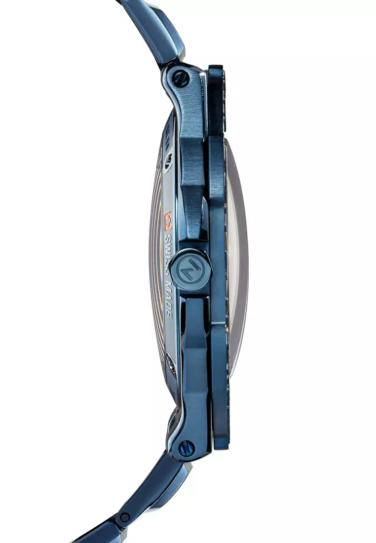 NOVE NOVE Trident Automatic - Swiss Made Ultra Slim Dive Watches for Men & Women (Blue G003-02)