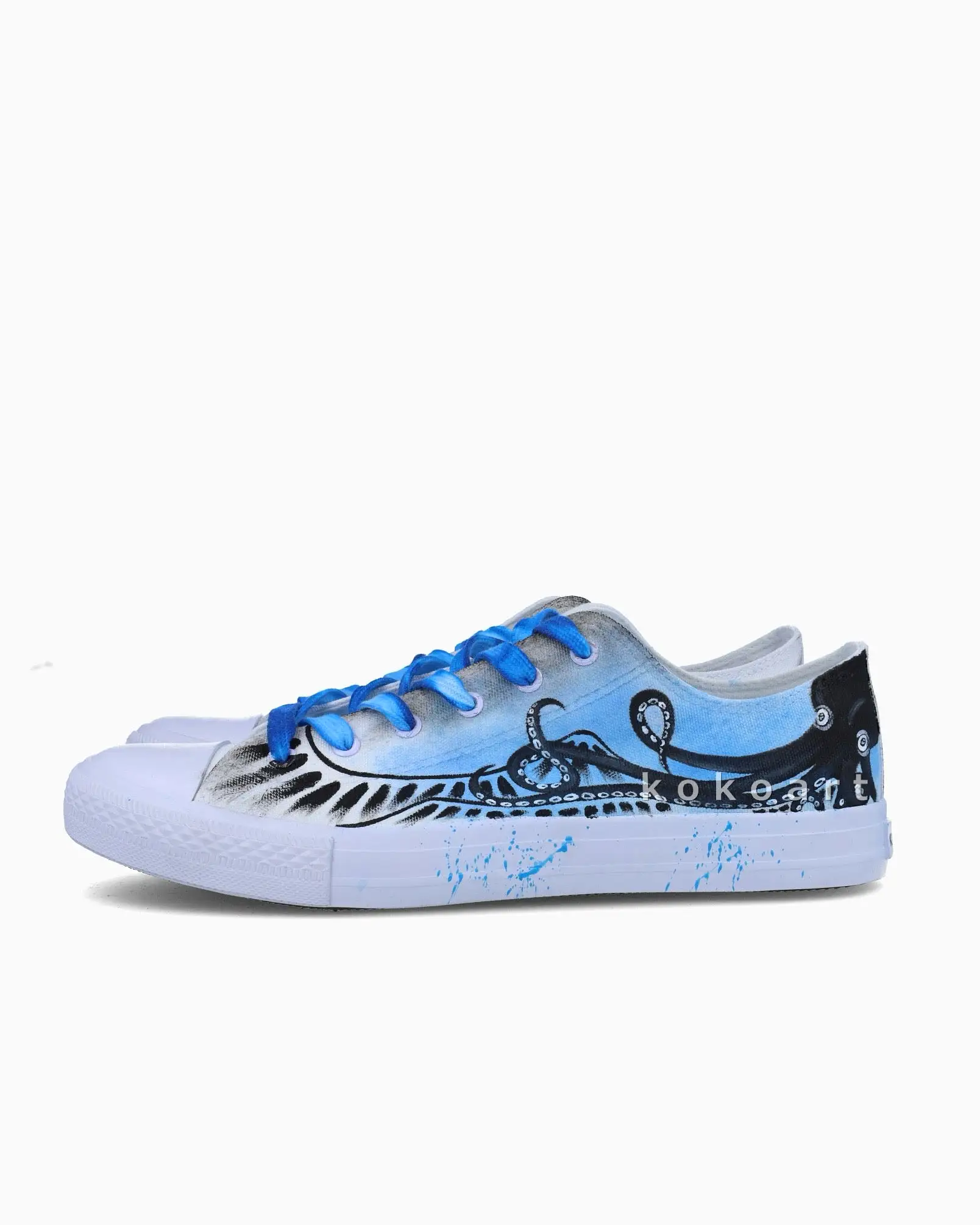 Octopus Hand Painted Shoes