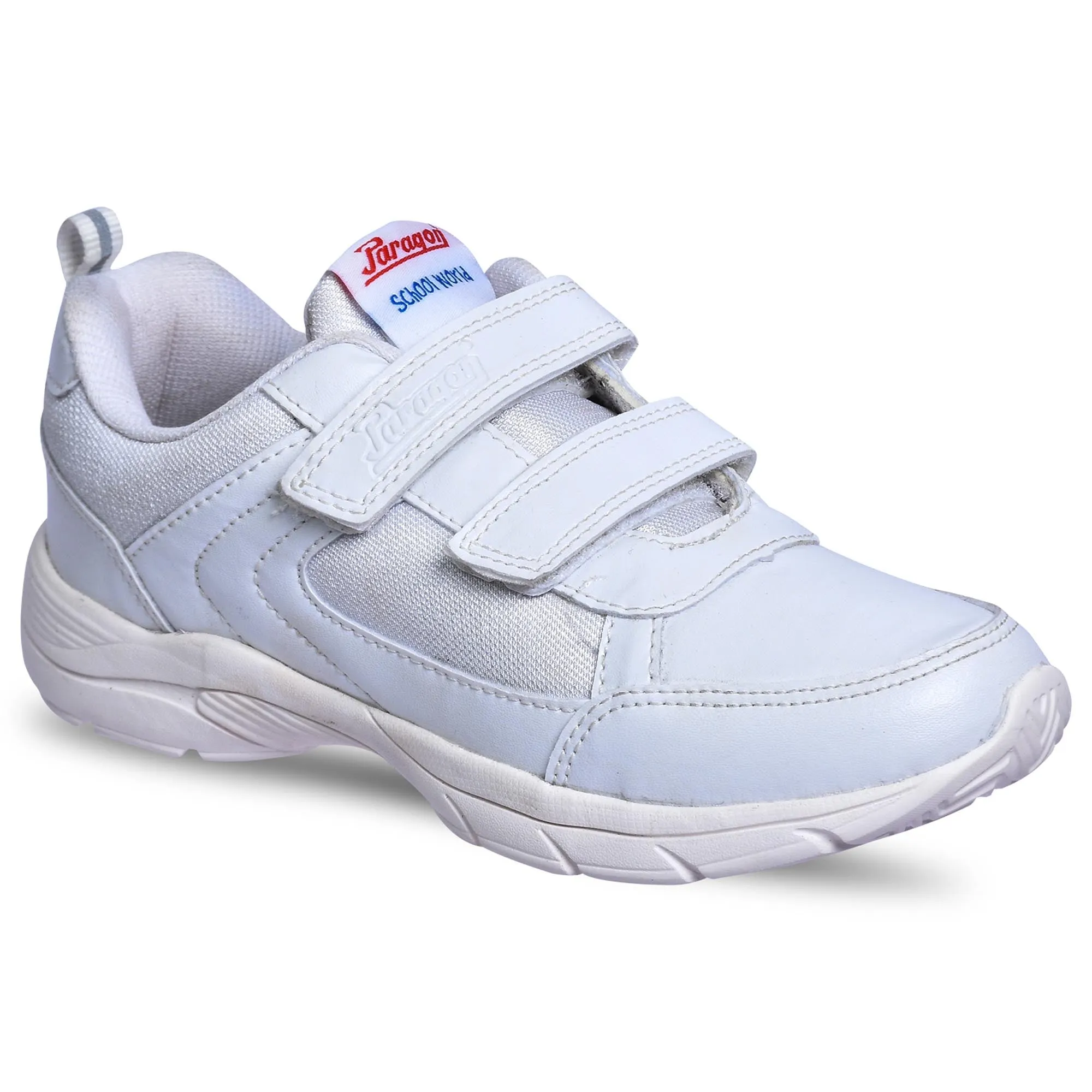 Paragon FBK0774K Kids Boys Girls School Shoes Comfortable Cushioned Soles | Durable | Daily & Occasion wear White