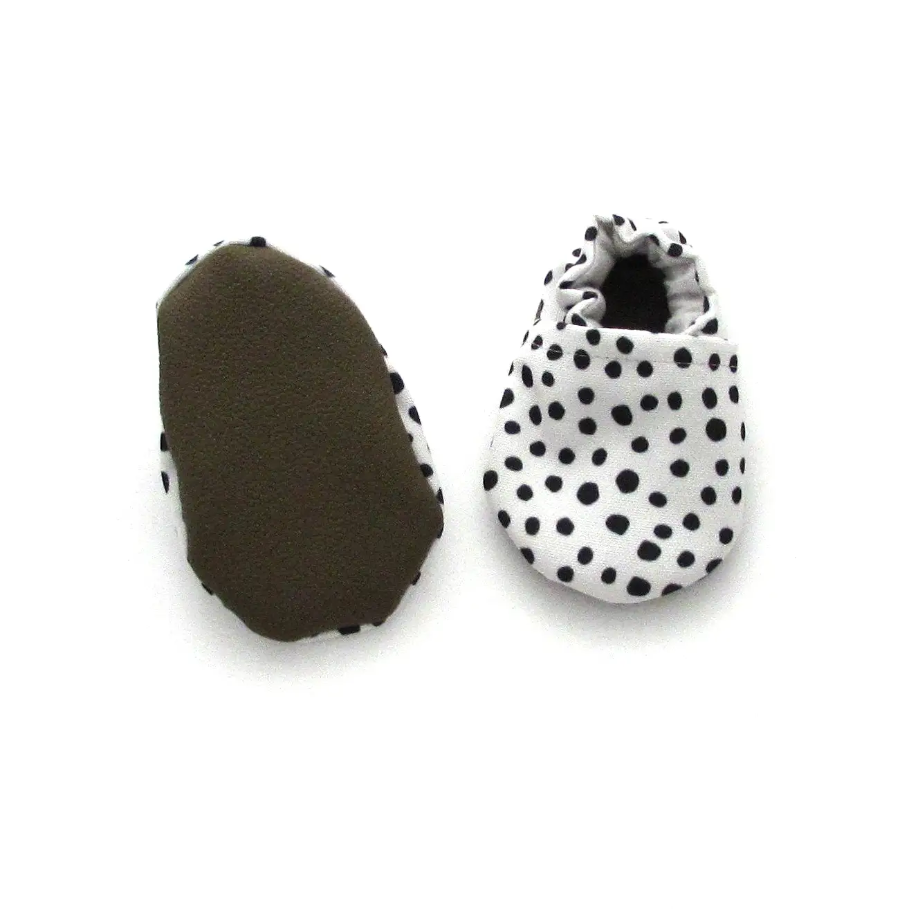 Pebble Dot Recycled Canvas Baby Shoes