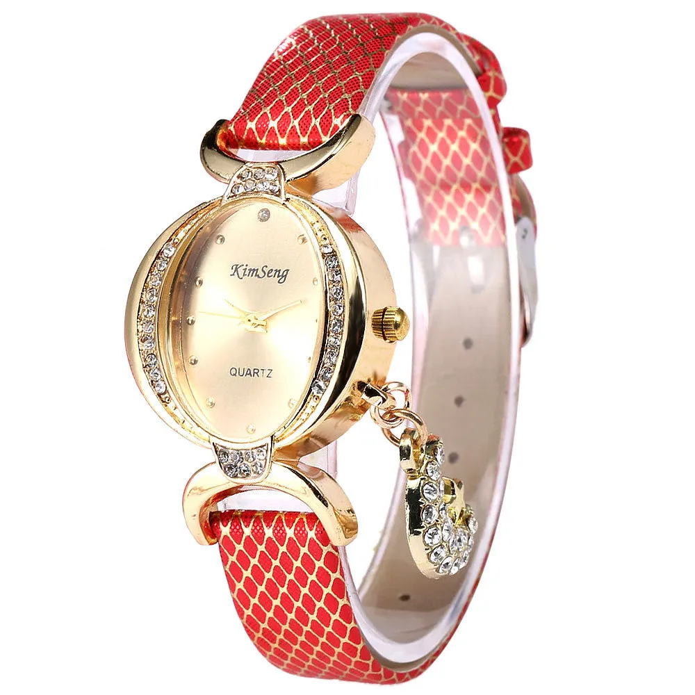 Popular Style Watches Women Star Moon Pendant Bracelet Clocks leather watch vintage relogio women dress gold watches