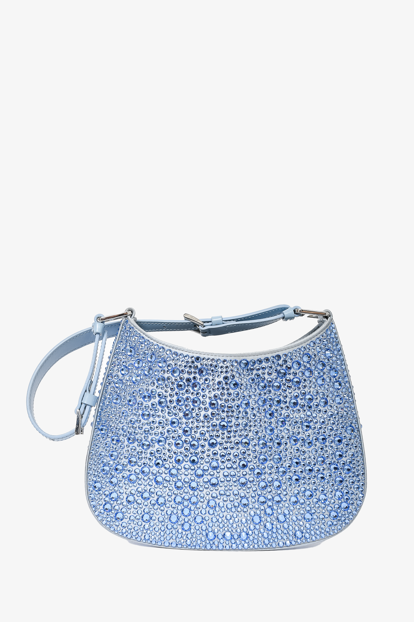 Prada Blue Crystal Cleo Shoulder Bag