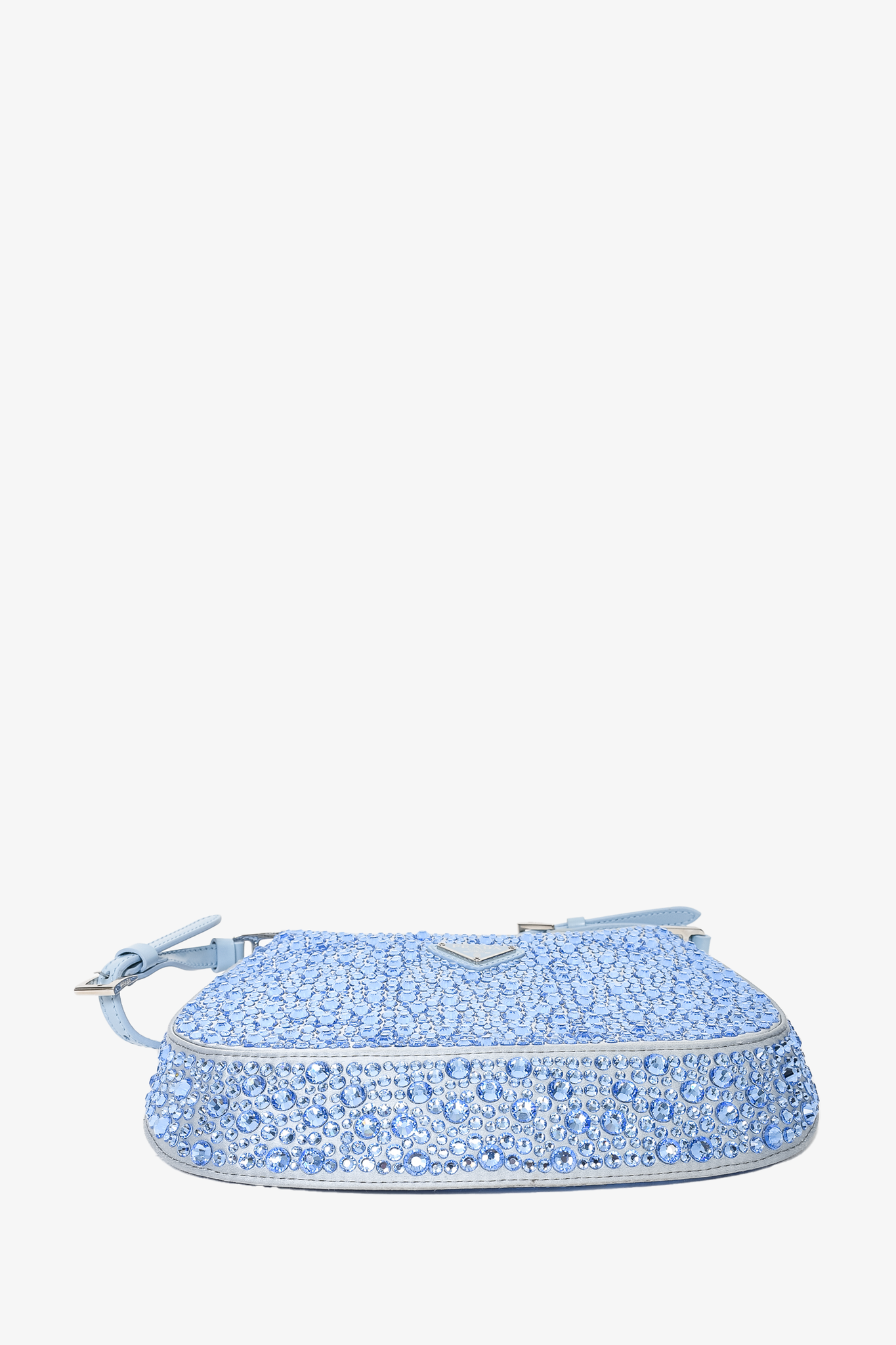 Prada Blue Crystal Cleo Shoulder Bag