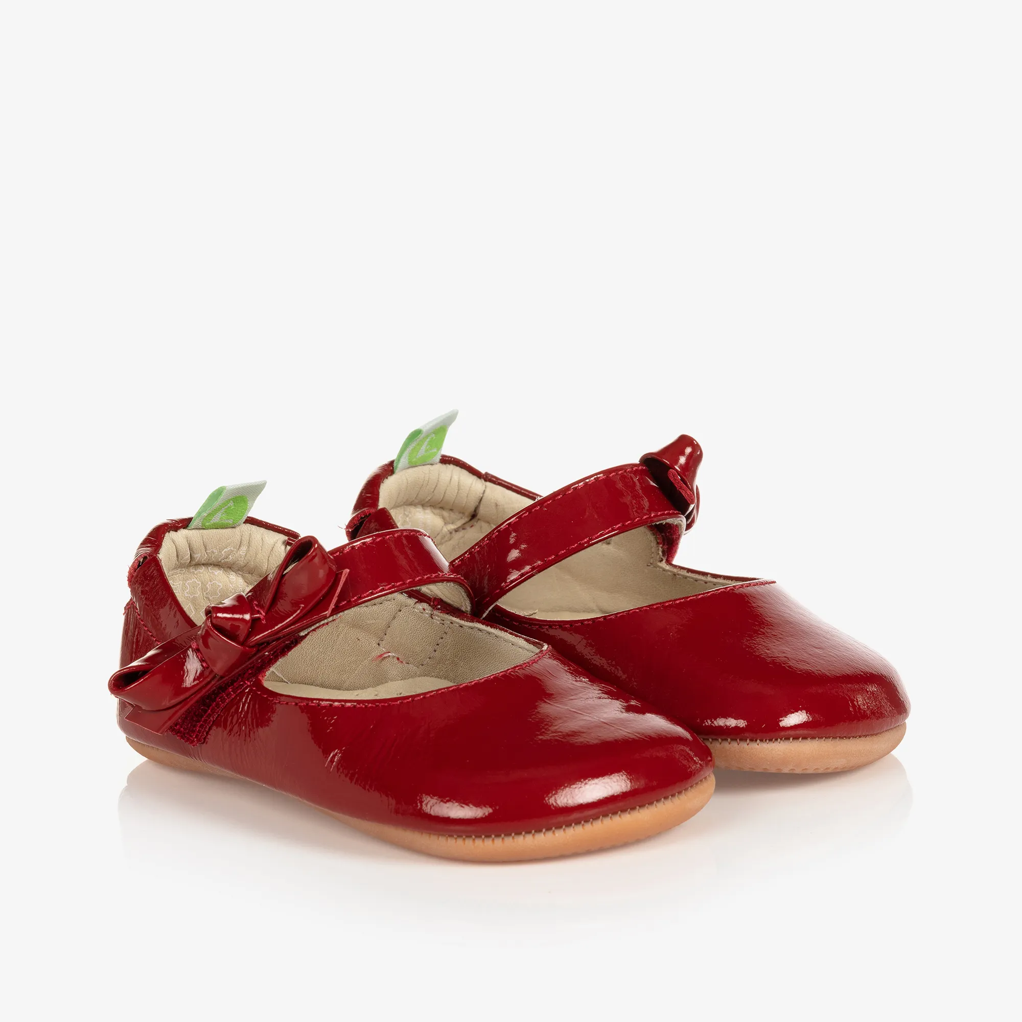 Red Leather Baby Shoes