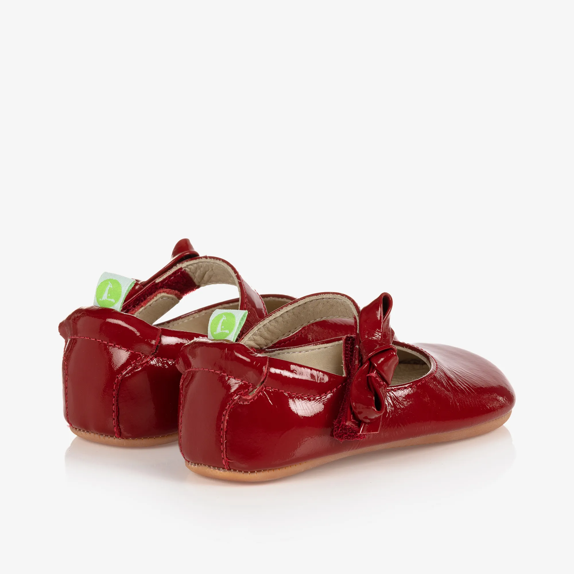 Red Leather Baby Shoes