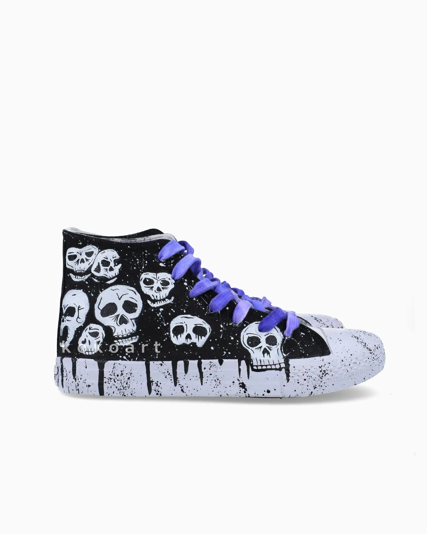 Skulls Hand Painted Shoes