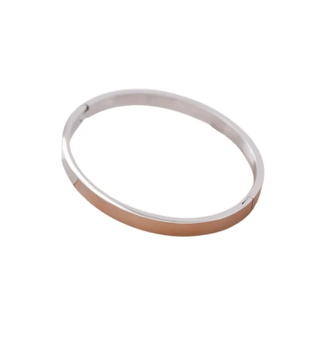 Solid Stainless Steel Bangle Bracelet