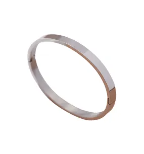 Solid Stainless Steel Bangle Bracelet