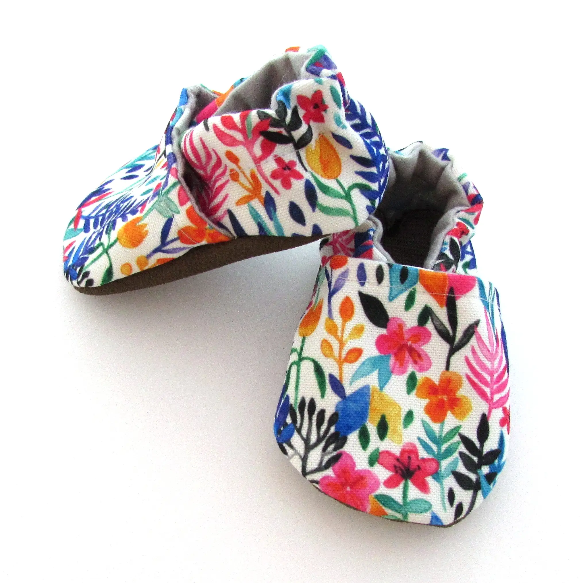 Spring Flowers Eco-Canvas Baby Shoes