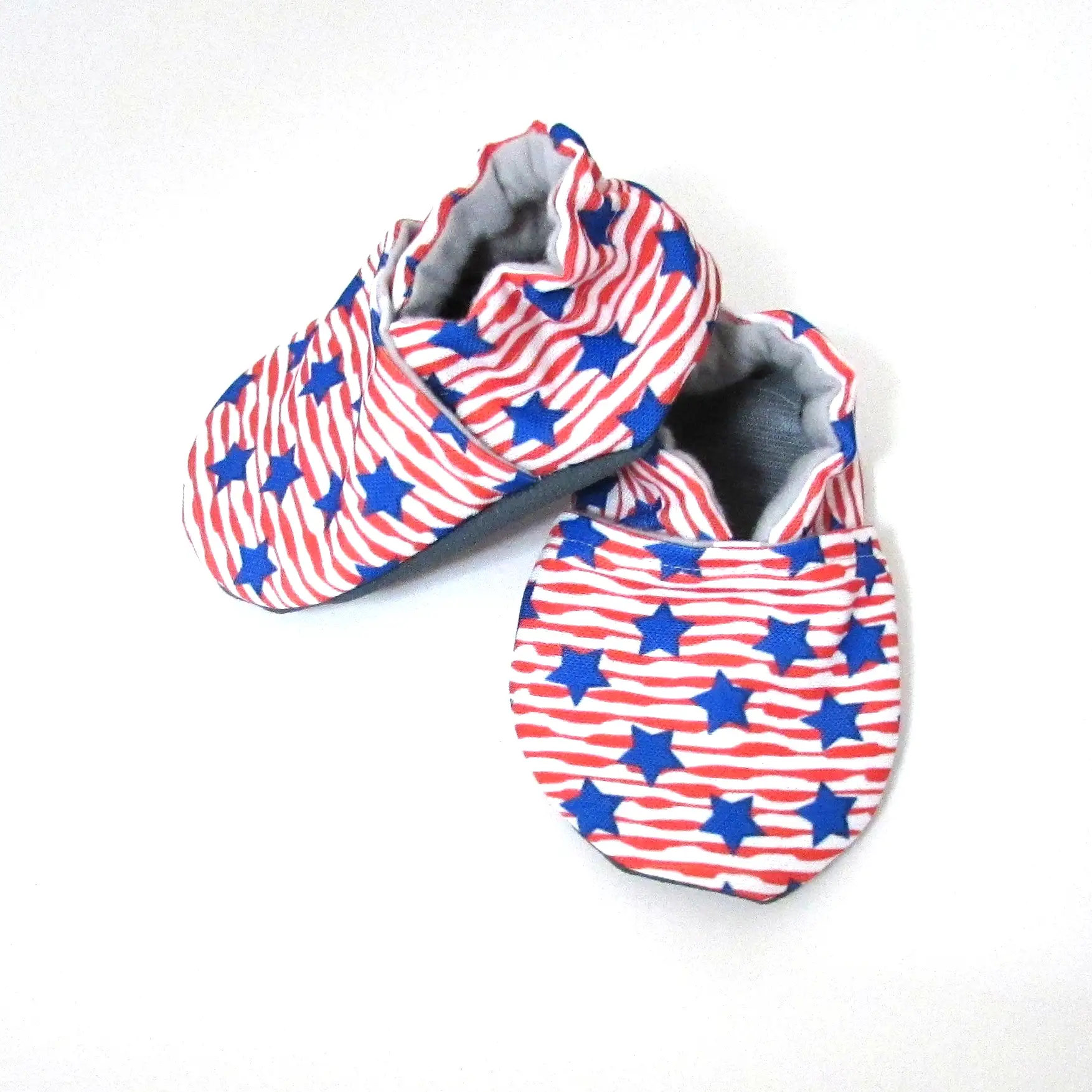 Stars and Stripes Eco-Canvas Baby Shoes