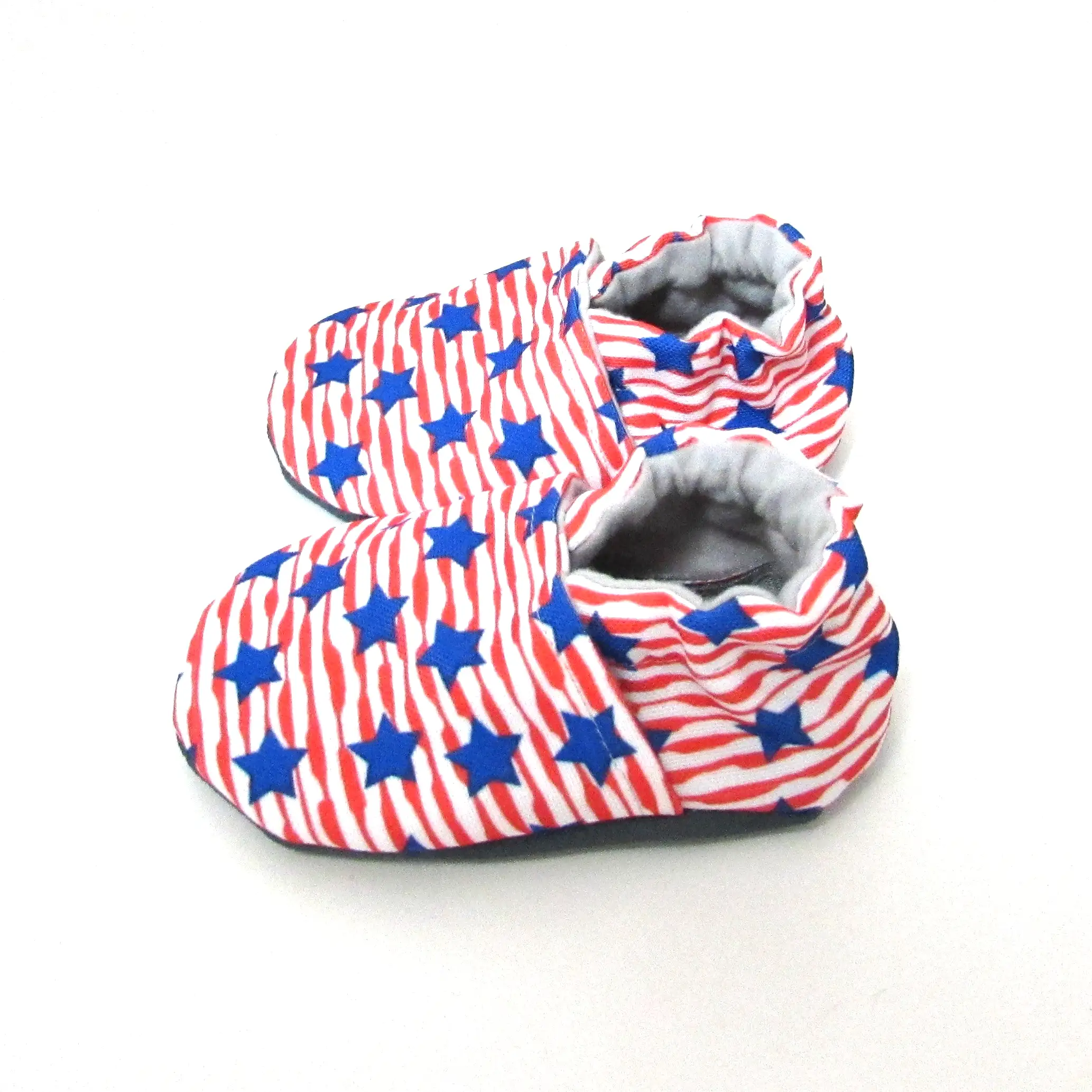 Stars and Stripes Eco-Canvas Baby Shoes