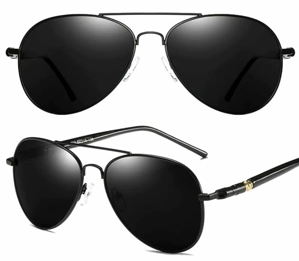 sunglasses Pilot JEWELRY &amp; WATCHES - AVIATOR - Metal Retro - D3_black  -  Metal-shop