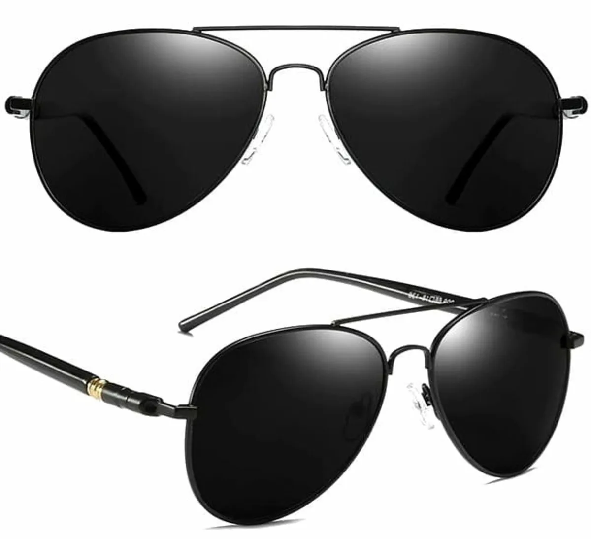 sunglasses Pilot JEWELRY &amp; WATCHES - AVIATOR - Metal Retro - D3_black  -  Metal-shop