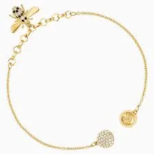 Swarovski Bracelet REMIX COLLECTION BEE STRAND, Black, Gold Tone, L -5466040