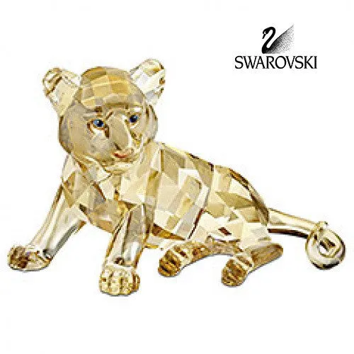 Swarovski Color Crystal Animal Figurine TUGER CUB SITTING #1016678