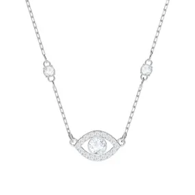 Swarovski Crystal LUCKILY EVIL EYE Necklace, Rhodium -5411141