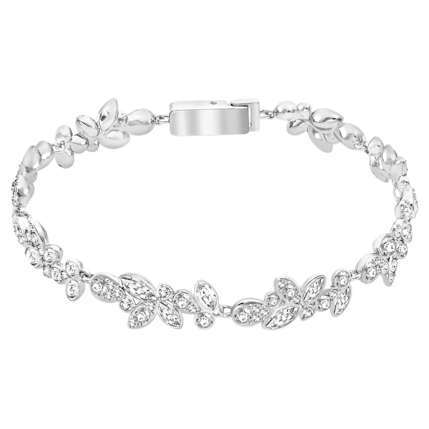 Swarovski Diapason bracelet White, Rhodium plated -5528190