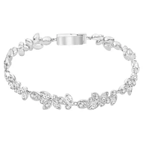 Swarovski Diapason bracelet White, Rhodium plated -5528190