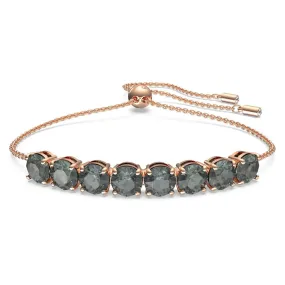 Swarovski Exalta Bracelet, Black, Rose Gold-Tone Plated -5643749