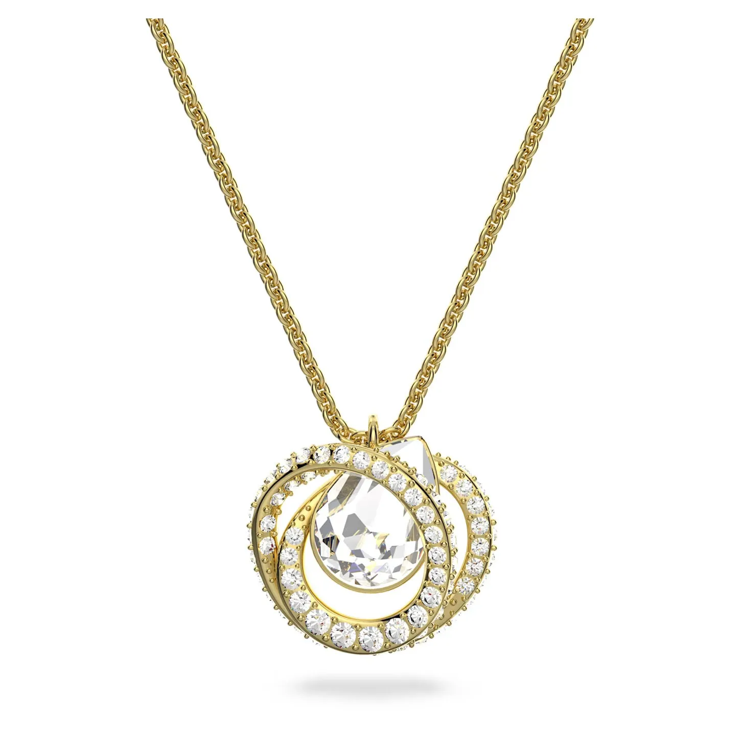 Swarovski Generation Pendant Necklace, White, Gold-tone Plated - 5636511