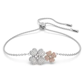 Swarovski Latisha Bracelet Flower, Multicolored, Rhodium plated - 5636590