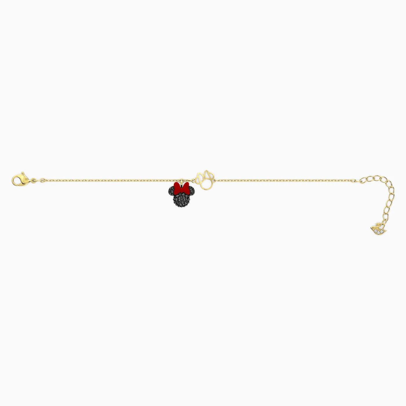 SWAROVSKI Minnie Bracelet, Gold/ Black, Medium -5566690/5576624