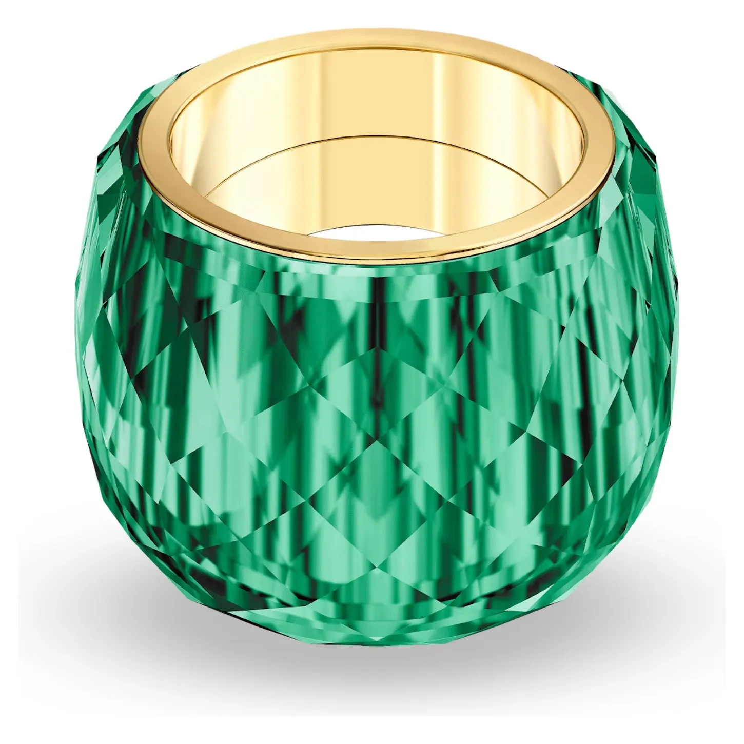 Swarovski NIRVANA Ring Green, Gold-tone finish, Large/58/8 -5474365