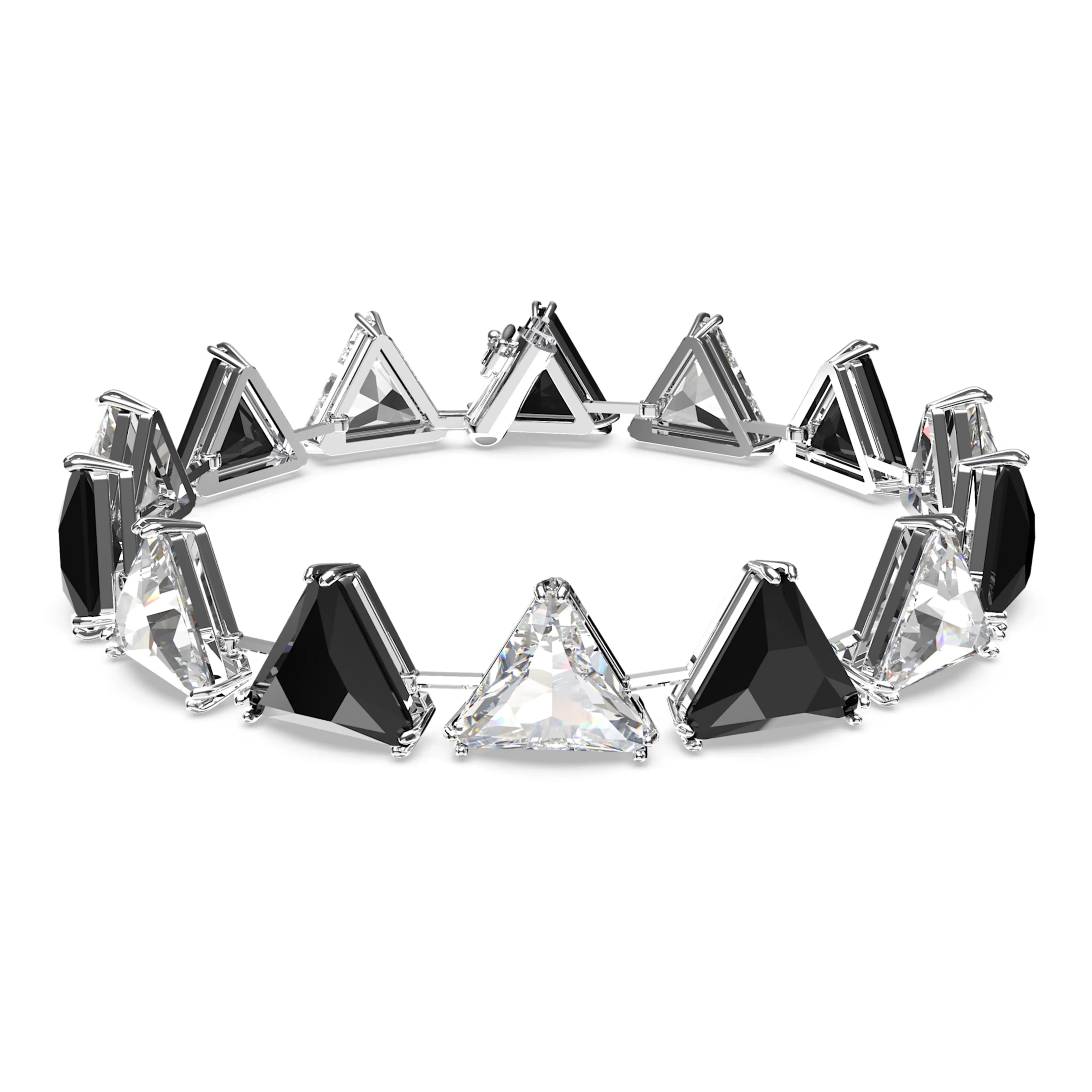 Swarovski Ortyx bracelet Triangle cut, Black, Rhodium plated -5619154