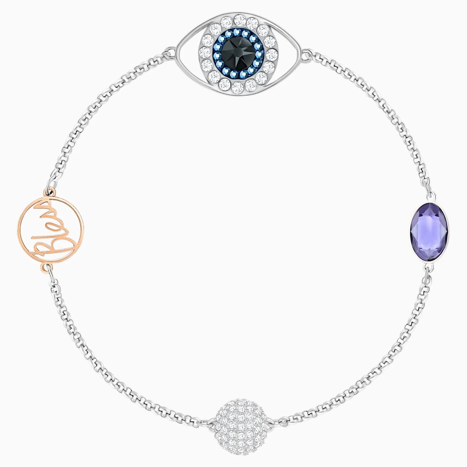 Swarovski REMIX COLLECTION EVIL EYE STRAND, Purple -5421438