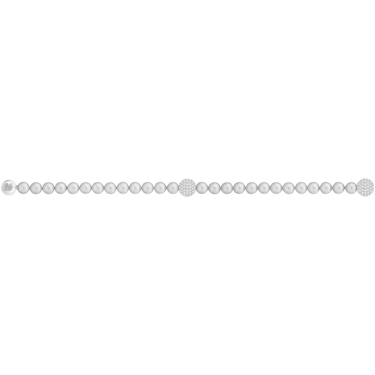 Swarovski REMIX CRYSTAL PEARL STRAND, Gray, Medium -5364103