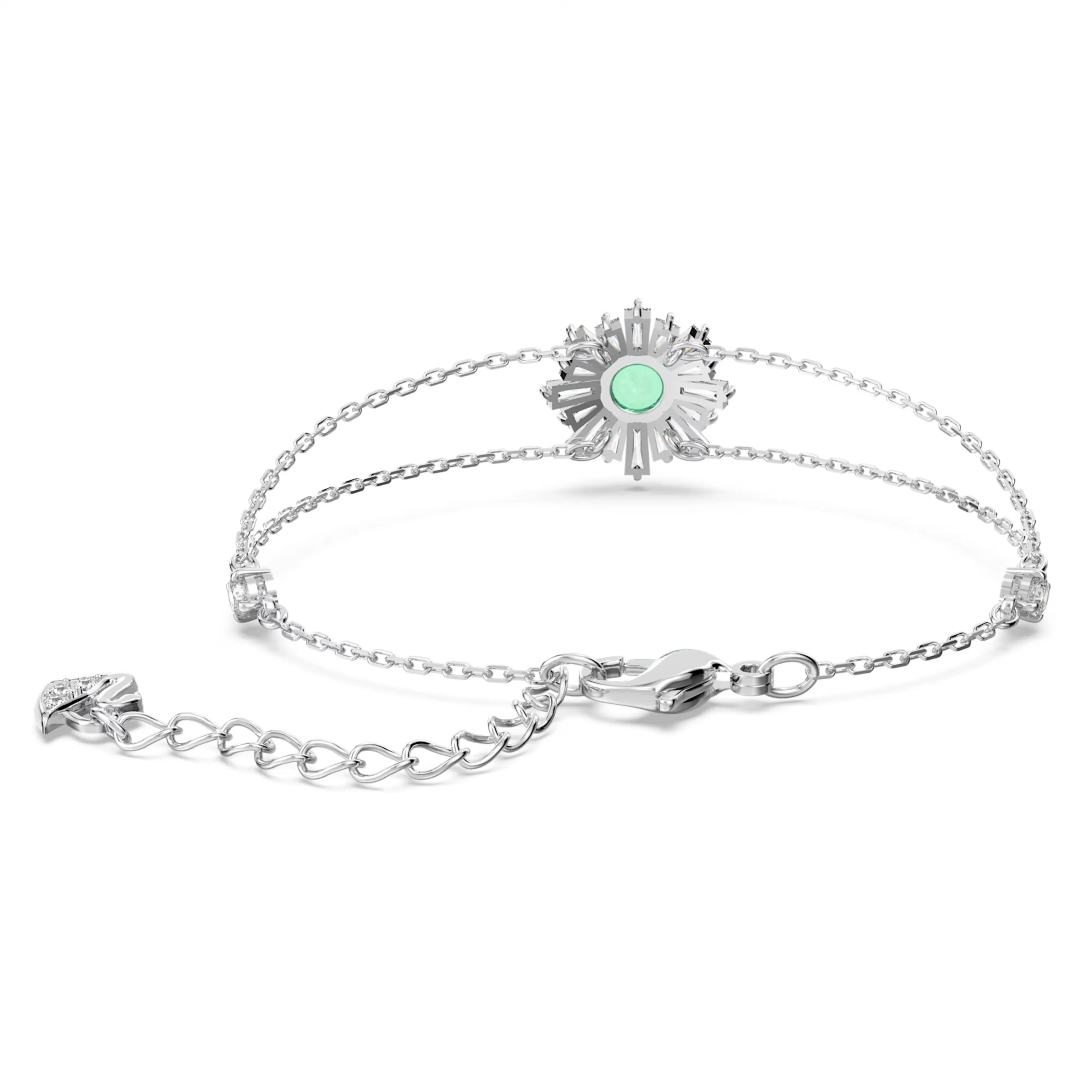 Swarovski Sunshine bracelet Mixed cuts, Sun, Green, Rhodium plated -5642960