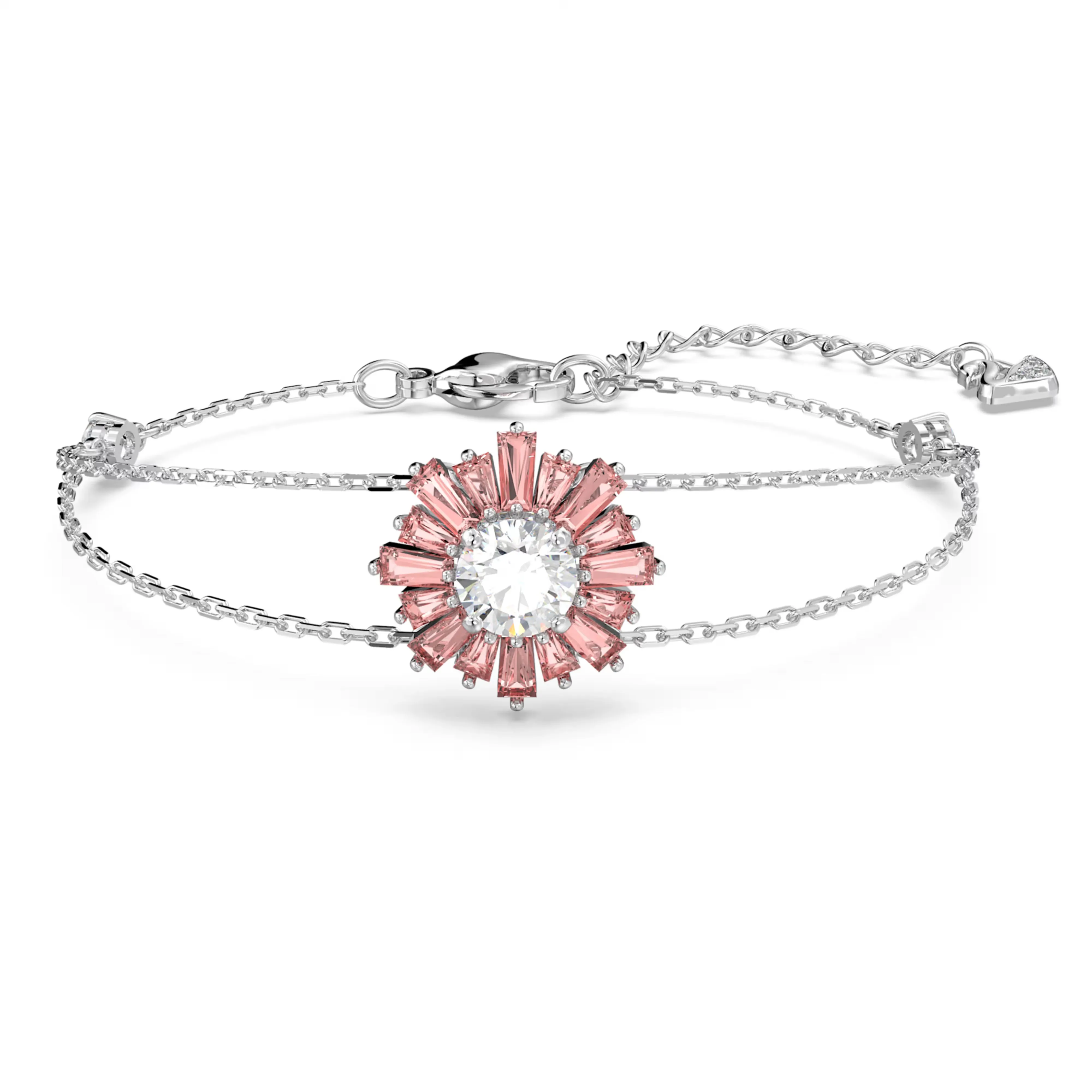 Swarovski Sunshine bracelet Mixed cuts, Sun, Pink, Rhodium plated -5642968