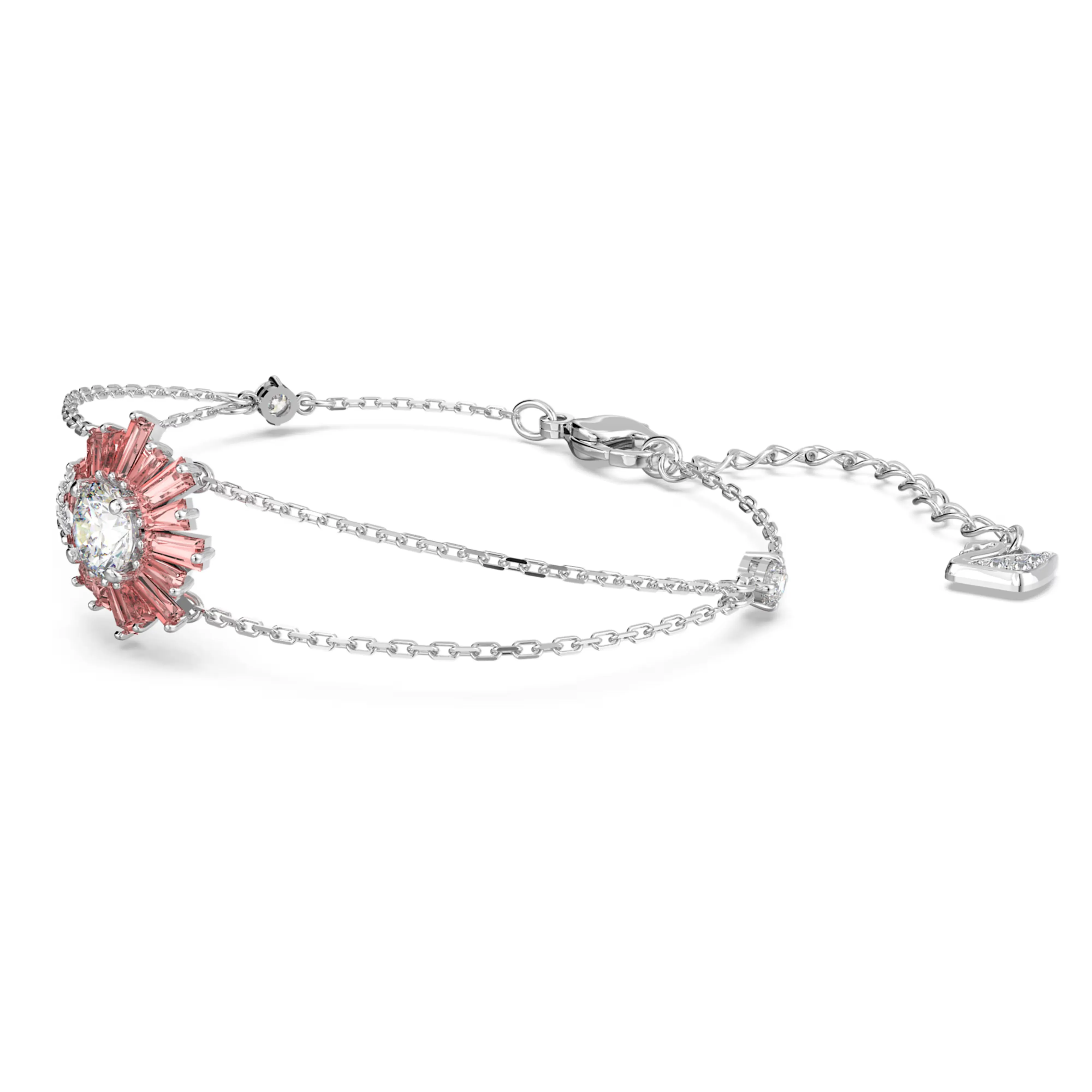 Swarovski Sunshine bracelet Mixed cuts, Sun, Pink, Rhodium plated -5642968