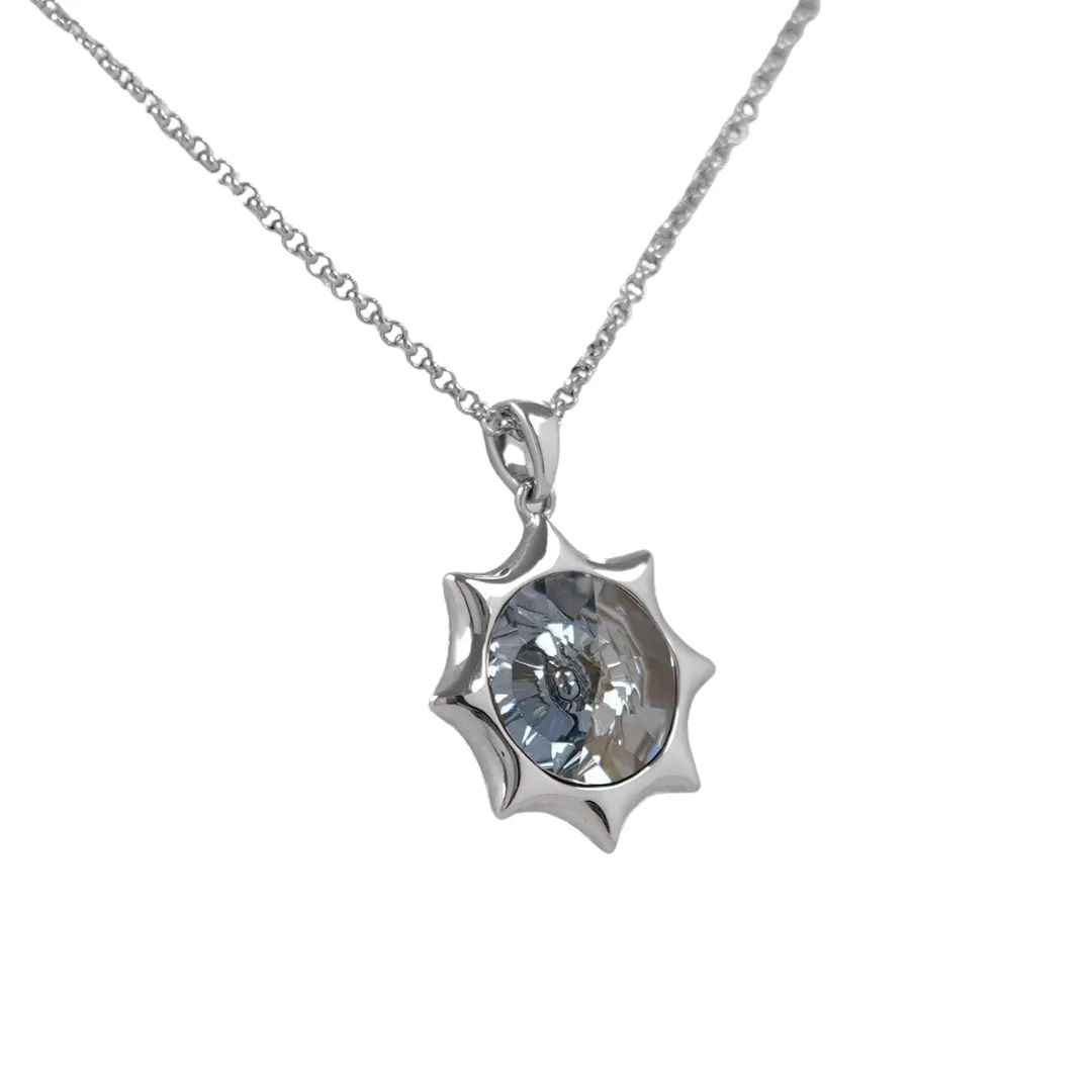 The Endless Sun Star Swarovski crystal platinum plated necklace