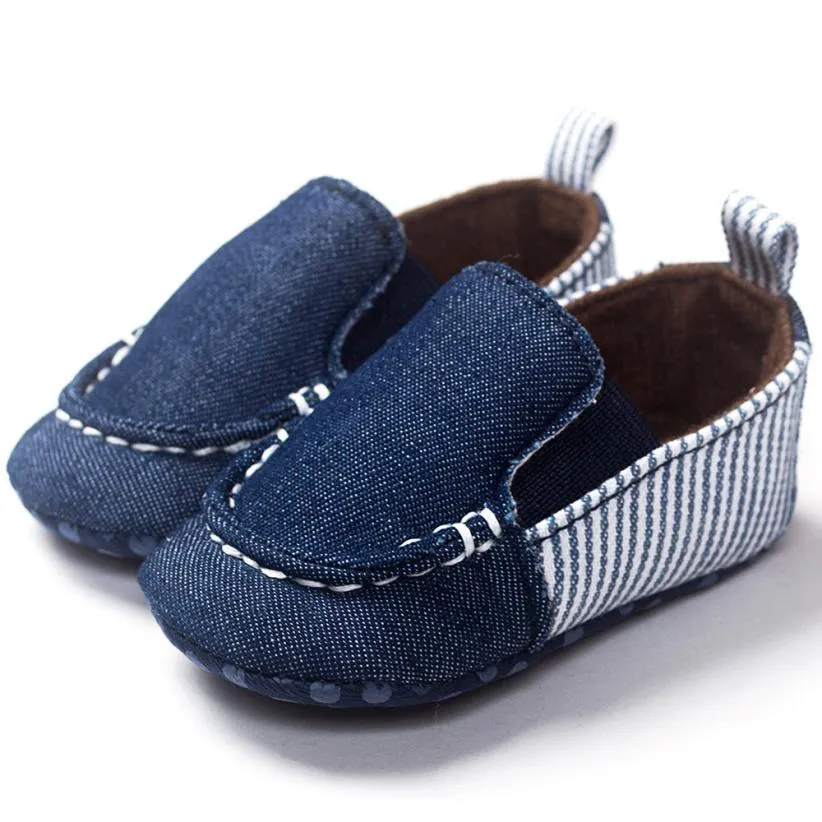 Toddler Denim Stripe Baby Shoes