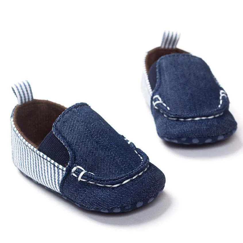 Toddler Denim Stripe Baby Shoes