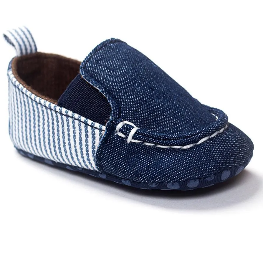 Toddler Denim Stripe Baby Shoes